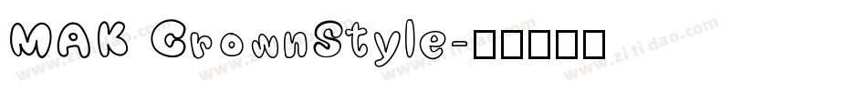 MAK CrownStyle字体转换